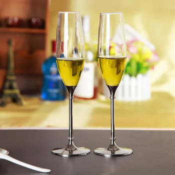 1 бр креативна домашна стъклена посуда 240 мл с кристалалми и кристали винена чаша чаша слама чаша за вино, Подаръци за влюбени