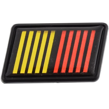 1 компл. Автомобилна Решетка, Емблемата Червен Жълт Черен Ивица Иконата Бар Метал, Пластмаса Автомобилни Външни Аксесоари За Mitsubishi