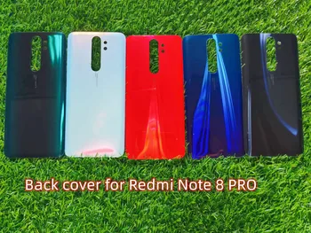 10 бр. За Xiaomi Redmi Note 8 Pro Капак на Отделението за батерията Делото Стъклена Задна Врата Обвивка Панел Стикер Стикери