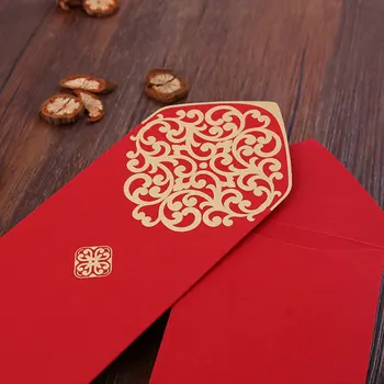 10шт Китайската Нова Година Червени Пликове Иновативен Сватбен Червен Пакет Щастлив Паричен Джоба 2022 Пролетния Фестивал Хунбао Подарък Пакет