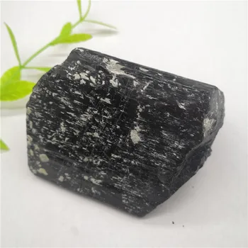 299 Естествен Черен Турмалин Ретро Непреработена Скъпоценен камък Висулка Кристал, Ръчно изработени Мастилено-струйни Камък Руда Радиационна Защита Камък Занаят