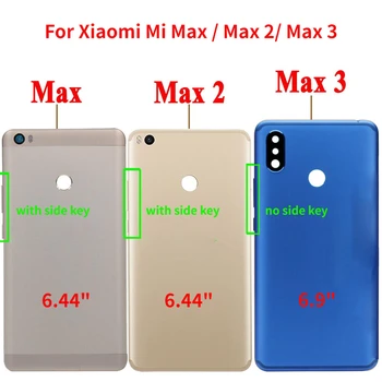6,9 см За Xiaomi Mi MAX 3 Задния Капак на Отделението за батерията Рамката на Корпуса Калъф За 6,44 инча Xiaomi Max MAX2 Резервни Части Задната Врата