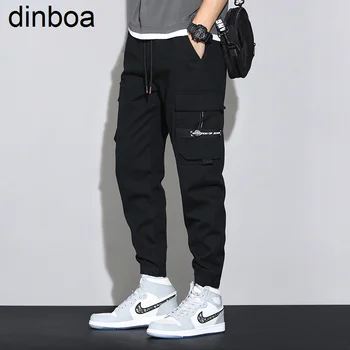 Dinboa-пролет-лято-Големи мъжки Панталони, Потници, Спортни Панталони, мъжки Панталони, свободна от корейска версия на универсалната костюми, мъжки панталони