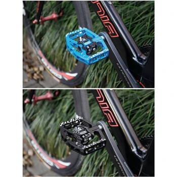 G92F Леки Универсални Педали за Планински Велосипед за МТБ Велосипедна Педала на Широка Нескользящая Авиационна Плоскостъпие Велосипедни Педали