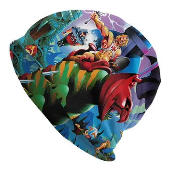 He-Man Властелини на Вселената Skullies Skeletor Heman Мультяшные Шапки Ветрозащитная Топла шапка с Принтом за Възрастни Тюрбан