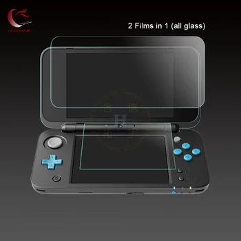 HOTHINK вечеря тънък 9H 0,26 mm Горната Стъклена Защитно Фолио за екрана + 0,18 мм Долна Стъклена Фолио За Nintendo NEW 2DS XL / 2ds ll