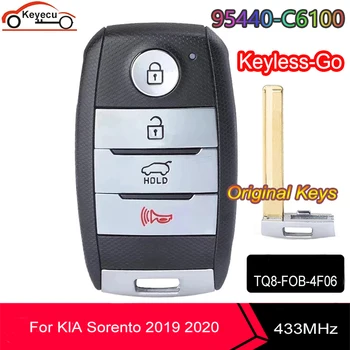 KEYECU OEM Keyless-Go Smart Remote ключ за KIA Sorento 2019 2020 433 Mhz ID47 Чип FCC ID: TQ8-FOB-4F06 P/N: 95440-C6100 (UMa PE)