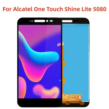 LCD Дисплей За Alcatel One Touch Shine Lite 5080 5080D OT5080 5080X 5080A LCD Дисплей тъчпад Екран предно стъкло Digiziter В Събирането на