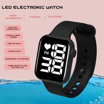 Mannen Pols Digitale Horloges Casual Elektronische Led Sport М Diepte Vrouwen Horloges Mode Eenvoudige Kinderen Klok Relogio