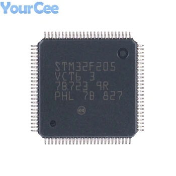 STM32F205VCT6 LQFP-100 Cortex-M3 32-битов Микроконтролер MCU 256 KB flash-памет 100 KB 120 Mhz 32F205VCT6 LQFP100