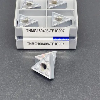 TNMG160408-TF IC907 IC908 Външни инструменти за Струговане Твердосплавная поставяне TNMG160408-TF Струг инструмент с ЦПУ Струговане части за неръждаема стомана