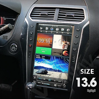 автомобилен gps навигация мултимедиен плеър за Ford explorer 2013-2018 android радио главното устройство за записване на hd сензорен екран 13,6 см
