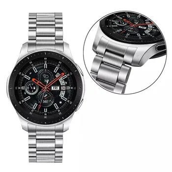 Бесщеточный Метална Каишка за Часовник Samsung Gear S3 Samsung Watch Band Galaxy Watch 46 мм 22 мм, Извити