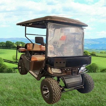 Високи динамични характеристики на Стабилни предни и задна броня с кошница за съхранение на Плажни офроуд електрически четирите колела количка за голф