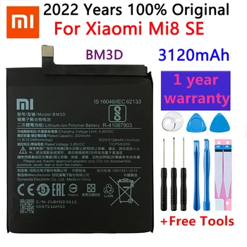 Въведете Mi Оригинална Батерия За телефон BM3D 3120 ма За Xiao 8 Mi SE Висококачествени Сменяеми Батерии на Дребно опаковане на Безплатни Инструменти