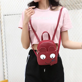 Дамска чанта 2020, нова корейската мода, сладък усмивка по рамото, диагонално многофункционална чанта, ежедневни супер сладко чанта на рамото