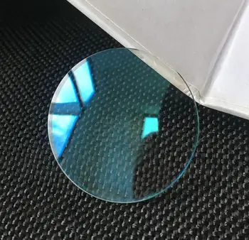 Двухкупольный Минерален Часова crystal дебелина 2,0 мм, с кръгло Стъкло на Синия Оттенък 26 мм 26,5 мм 27 мм 27,5 mm 29 мм W5079