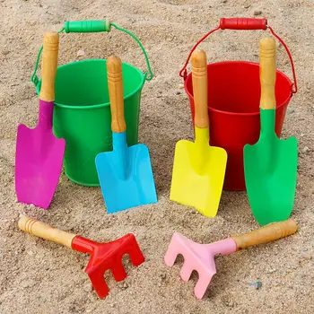Детски Плажни Играчки, Комплект от 14 теми, Детски Годишният Инструмент за Копаене на Пясък с Лопата, Водна Игра, Набор от Играчки за Улицата, Пясък за Момчета и Момичета