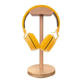 Дървена поставка За слушалки, Стойка За слушалки Притежателя слушалки От масивно Дърво с Трайни Основание е Съвместим С всички слушалки За десктоп тапети