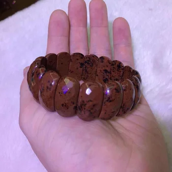 естествен червен обсидиан камък мъниста гривна от натурален скъпоценен камък гривна очарователна гривна за жени за подарък на едро!