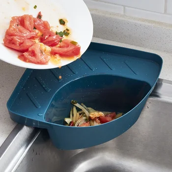 Кухненски триъгълна сливная кошница за мивка битови отпадъци остатъци от храна суповый филтър антиблокирующая кухненска мивка парцал за съхранение на сливная кошница