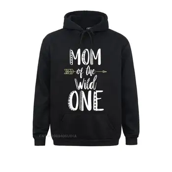Лятна тениска на Мама Of The Wild One с Качулка и дълъг Ръкав, Блузи, за Деня на Майката, 2021, Спортни Дрехи с Отстъпка, Мъжки Блузи