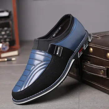 Мъжки официалната обувки, Офис обувки От Естествена Кожа, мъжки класически Лоферы, мъжки бизнес обувки с Италиански марки, Sepatu, Слипоны, Pria Ayakkab