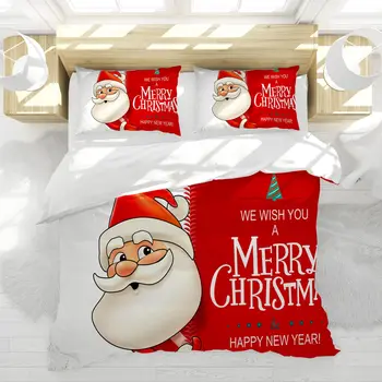 Набор от Седалките на Снежен човек с шапка на дядо коледа в градината с подарък кутия и свещ с анимационни изображения, Комплект спално бельо от полиестер, Коледни одеяло