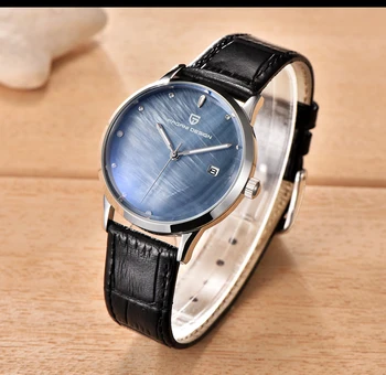 Нови Модни Оригинални Маркови Кварцов дамски Часовник със син циферблат от неръждаема стомана, Дамски Водоустойчив Часовник Pagani A311