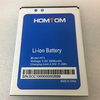 Ново в наличност висок Клас Батерия за мобилен телефон HOMTOM HT3/ht3 PRO + номер за проследяване