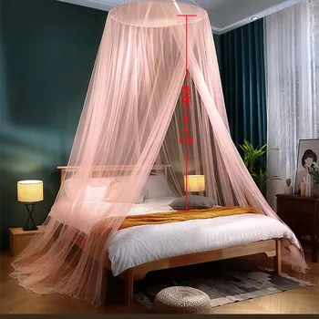 Подвесная Куполна mosquito net монтаж на таван Тип Домакински Старомоден Инсталиране на Безплатна Сгъваема легло с Балдахин