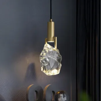 Прост светлина луксозен кристална окачен лампа нощна лампа за спални персонализирани бар тенис на окачен лампа