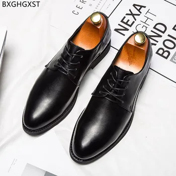 Сватбени обувки за Мъже 2022, Черни, Мъжки Кафяви Модела обувки, Мъжки Модни Oxfords, Луксозен Дизайнерски Обувки, Мъжки Chaussure De Homme Zapatos