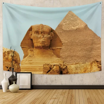 Свещени Пирамиди В Египет Сфинксове Гоблен Реколта Египет Пирамида На Гоблен За Спални Хол Стенен Декор