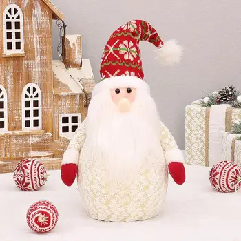 Сладък Полезен Ярък Цвят Коледен Старецът Кукла Украшение Очарователна Кукла Снежен човек износостойкая за Дома