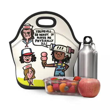 Чанта за Обяд Stranger Things за Учебната Работа, за Обяд, Кутия за Пикник на Открито Чанта-Органайзер за Хранене