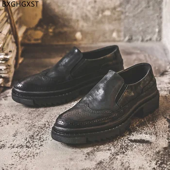 Черни Мъжки лоферы, Луксозни дизайнерски модела Обувки, Мъжки Модни Вечерни Обувки за Мъже 2022, Zapatos De Hombre, Мъжки обувки